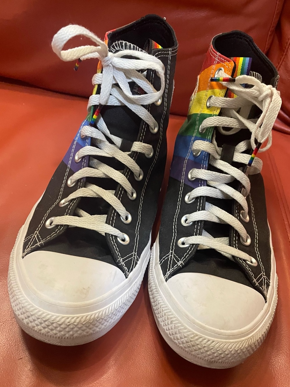 Converse Rainbow High Top Sneakers - Multicolor - Picture 5 of 8